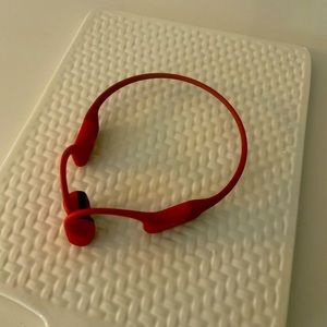Aftershokz open run headphones red
